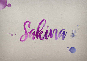 Sakina Watercolor Name DP