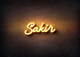 Glow Name Profile Picture for Sakir