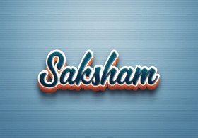 Cursive Name DP: Saksham