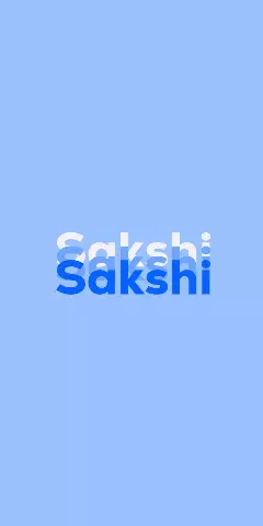 Name DP: Sakshi
