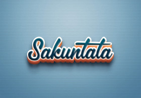 Cursive Name DP: Sakuntala