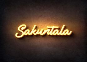 Glow Name Profile Picture for Sakuntala