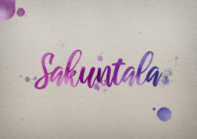 Sakuntala Watercolor Name DP