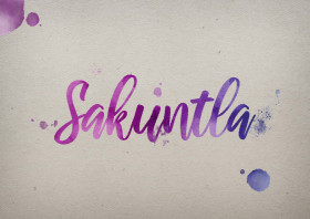 Sakuntla Watercolor Name DP