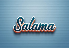 Cursive Name DP: Salama