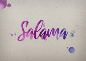Salama Watercolor Name DP