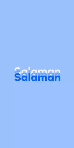 Name DP: Salaman