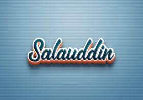 Cursive Name DP: Salauddin