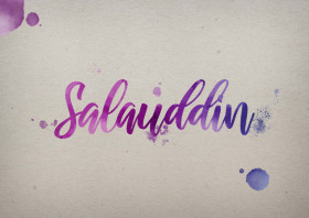 Salauddin Watercolor Name DP