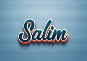 Cursive Name DP: Salim