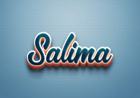 Cursive Name DP: Salima