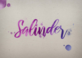 Salinder Watercolor Name DP