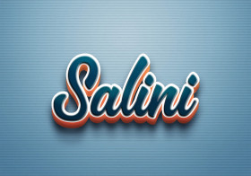 Cursive Name DP: Salini