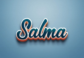 Cursive Name DP: Salma