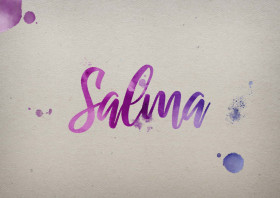 Salma Watercolor Name DP