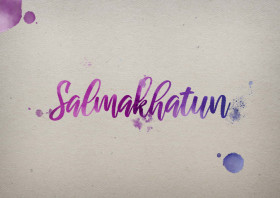 Salmakhatun Watercolor Name DP