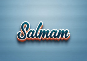 Cursive Name DP: Salmam