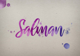 Salman Watercolor Name DP