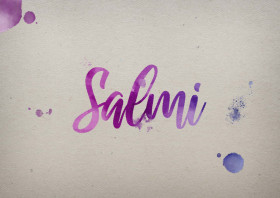 Salmi Watercolor Name DP