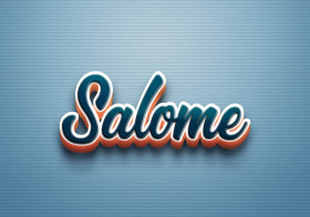 Cursive Name DP: Salome