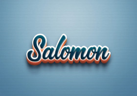Cursive Name DP: Salomon