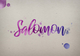 Salomon Watercolor Name DP