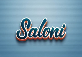 Cursive Name DP: Saloni