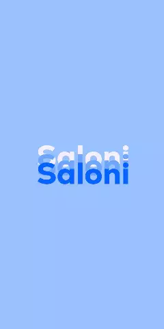 Name DP: Saloni