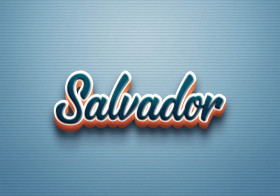 Cursive Name DP: Salvador