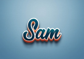 Cursive Name DP: Sam