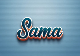 Cursive Name DP: Sama