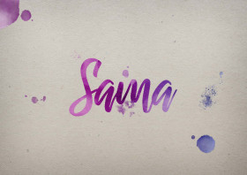 Sama Watercolor Name DP