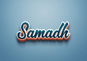 Cursive Name DP: Samadh