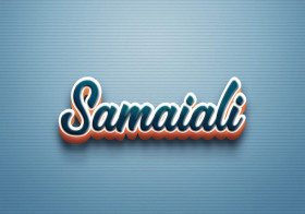 Cursive Name DP: Samaiali