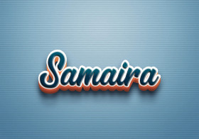 Cursive Name DP: Samaira