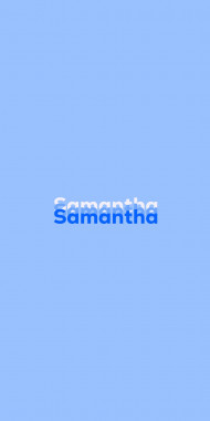 Name DP: Samantha