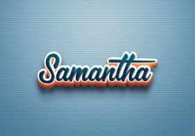 Cursive Name DP: Samantha