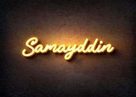 Glow Name Profile Picture for Samayddin