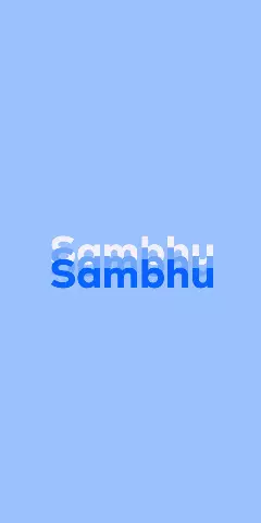 Sambhu Name Wallpaper