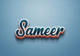 Cursive Name DP: Sameer