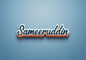 Cursive Name DP: Sameeruddin