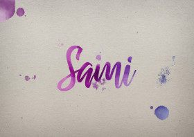 Sami Watercolor Name DP