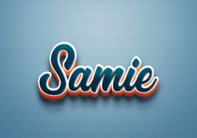 Cursive Name DP: Samie