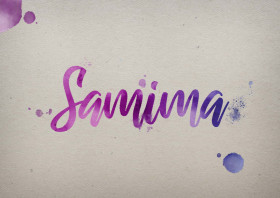 Samima Watercolor Name DP