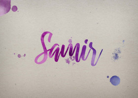 Samir Watercolor Name DP