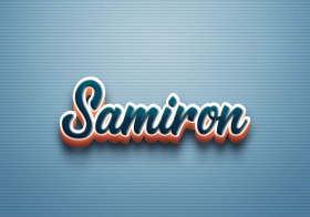 Cursive Name DP: Samiron
