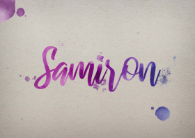 Samiron Watercolor Name DP