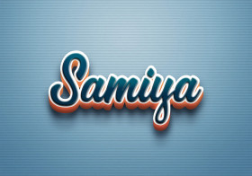 Cursive Name DP: Samiya