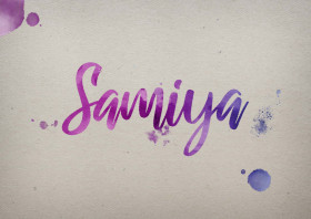 Samiya Watercolor Name DP