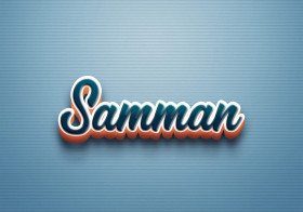 Cursive Name DP: Samman
